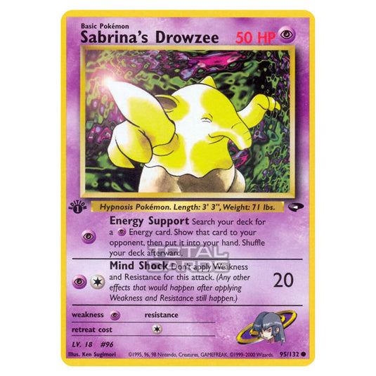 Pokemon - Gym - Gym Challenge - Sabrina's Drowzee - 95/132