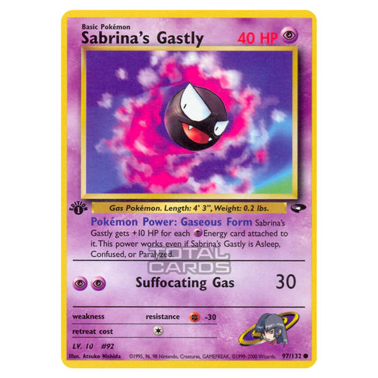 Pokemon - Gym - Gym Challenge - Sabrina's Gastly - 97/132