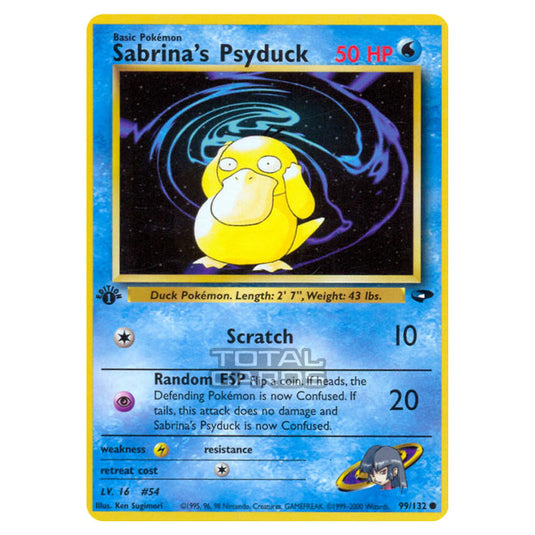 Pokemon - Gym - Gym Challenge - Sabrina's Psyduck - 99/132