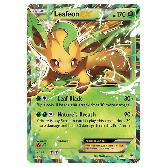 Pokemon - XY - Generations - Leafeon-EX - 10/115