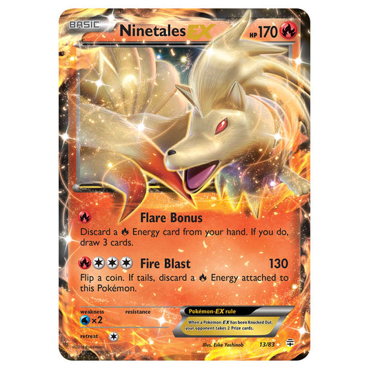 Pokemon - XY - Generations - Ninetales-EX - 13/115 Pokemon - XY - Generations - Ninetales-EX - 13/115