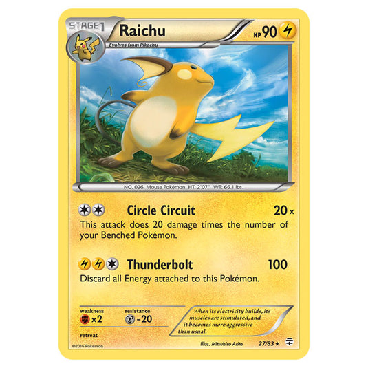 Pokemon - XY - Generations - Raichu - 27/115