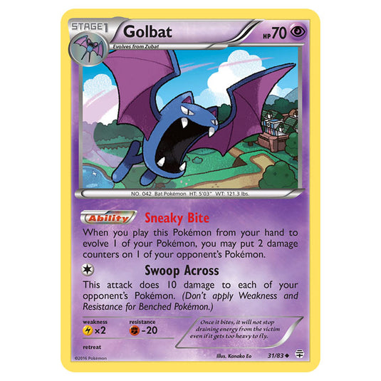 Pokemon - XY - Generations - Golbat - 31/115