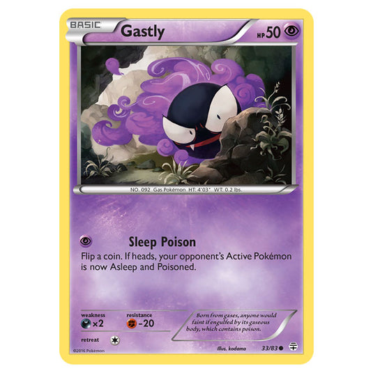 Pokemon - XY - Generations - Gastly - 33/115