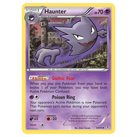 Pokemon - XY - Generations - Haunter - 34/115