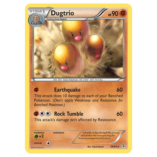 Pokemon - XY - Generations - Dugtrio - 39/115