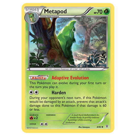 Pokemon - XY - Generations - Metapod - 4/115