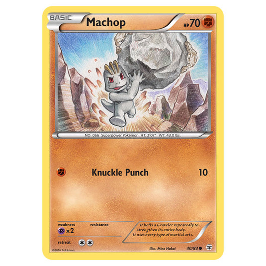 Pokemon - XY - Generations - Machop - 40/115