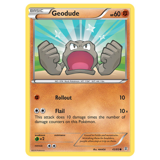 Pokemon - XY - Generations - Geodude - 43/115