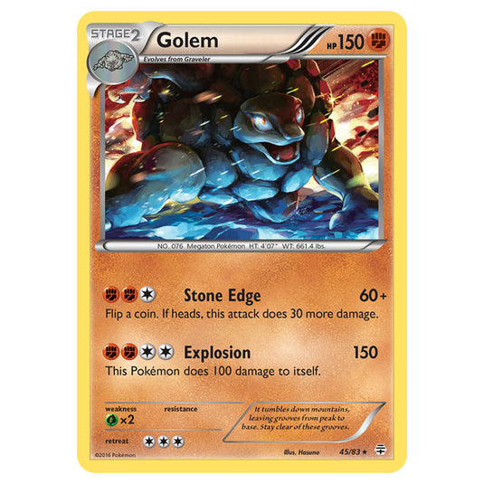 Pokemon - XY - Generations - Golem - 45/115