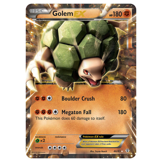 Pokemon - XY - Generations - Golem-EX - 46/115