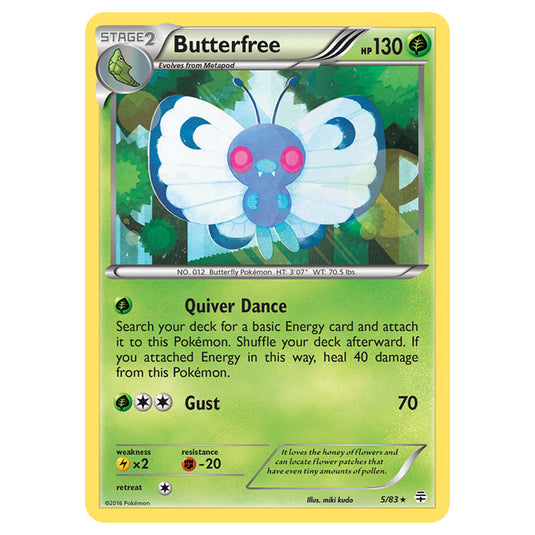 Pokemon - XY - Generations - Butterfree - 5/115