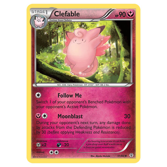 Pokemon - XY - Generations - Clefable - 51/115