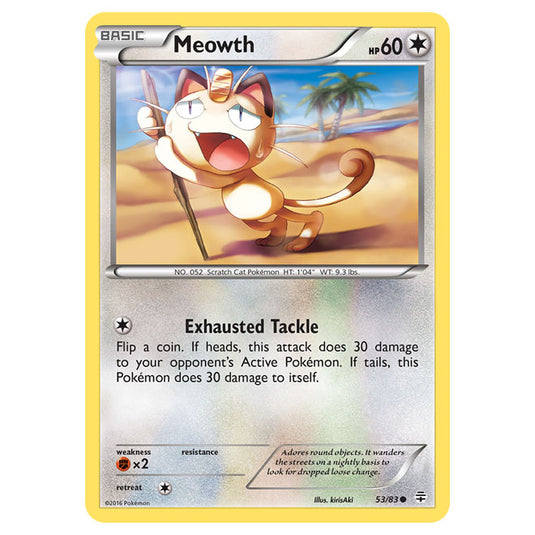 Pokemon - XY - Generations - Meowth - 53/115