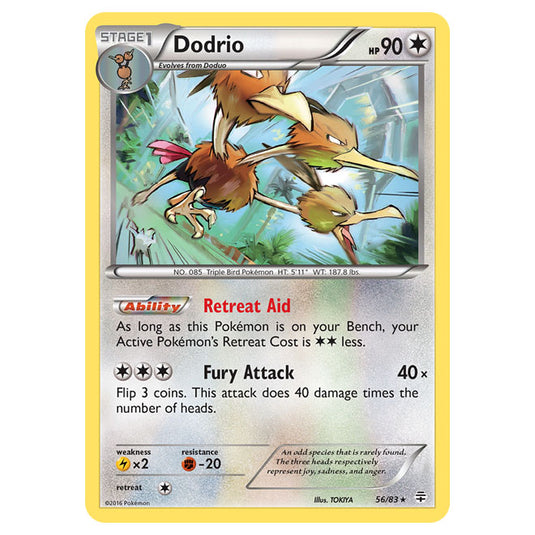 Pokemon - XY - Generations - Dodrio - 56/115