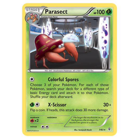 Pokemon - XY - Generations - Parasect - 7/115