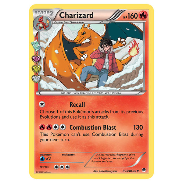 charizard pokemon card rc5 rc32 2016 XY Generations Radiant Collection RC5/RC32 Holo CGC 8.5M Charizard - Rc5/rc32 - Uncommon