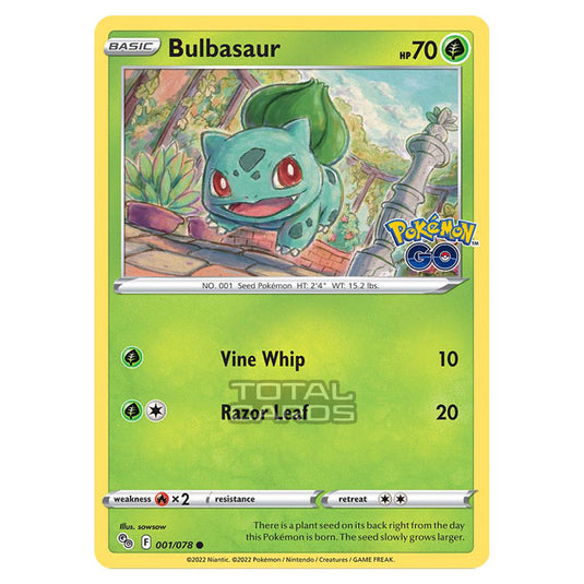 Pokemon - Sword & Shield - Pokemon Go - Bulbasaur - 001/78