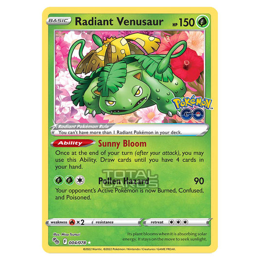 Pokemon - Sword & Shield - Pokemon Go - Radiant Venusaur - 004/78
