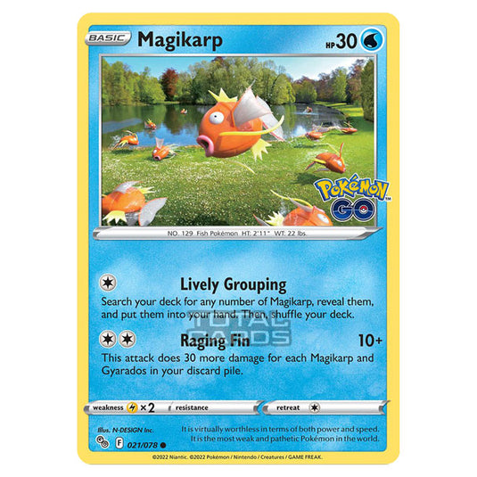 Pokemon - Sword & Shield - Pokemon Go - Magikarp - 021/78