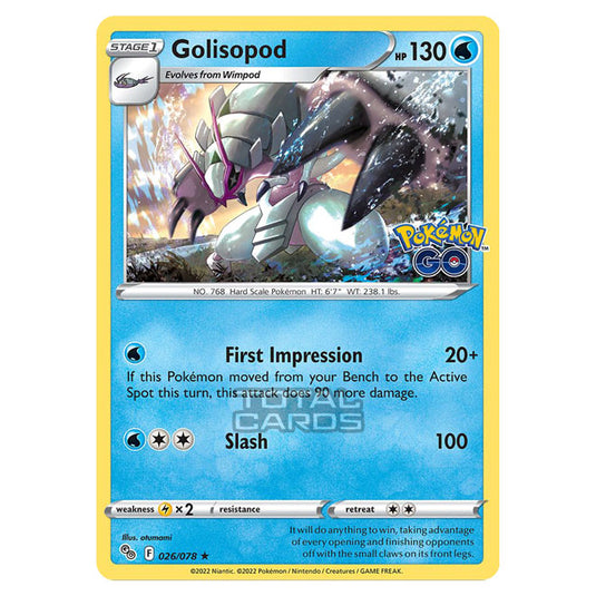 Pokemon - Sword & Shield - Pokemon Go - Golisopod - 026/78