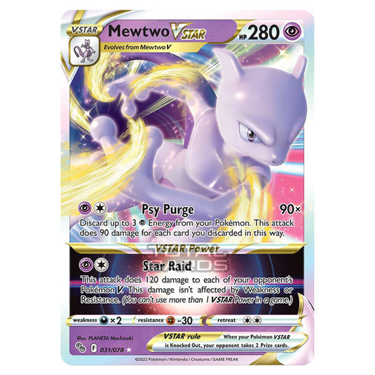 Pokemon - Sword & Shield - Pokemon Go - Mewtwo VSTAR - 031/78