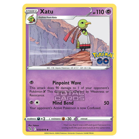 Pokemon - Sword & Shield - Pokemon Go - Xatu - 033/78