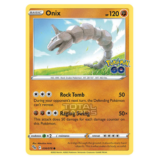 Pokemon - Sword & Shield - Pokemon Go - Onix - 036/78