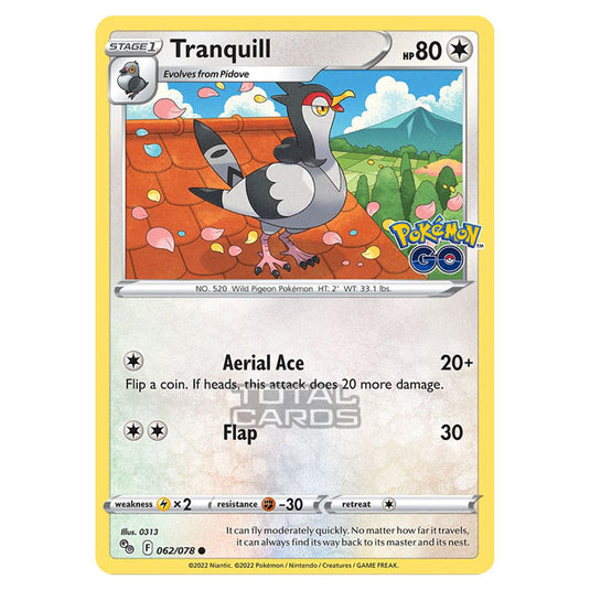 Pokemon - Sword & Shield - Pokemon Go - Tranquill - 062/78