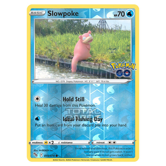 Pokemon - Sword & Shield - Pokemon Go - Slowpoke - 019/78 - (Reverse Holo)