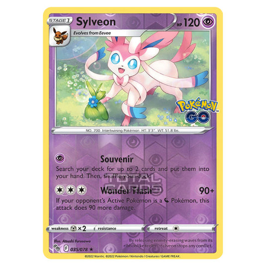 Pokemon - Sword & Shield - Pokemon Go - Sylveon - 035/78 - (Reverse Holo)