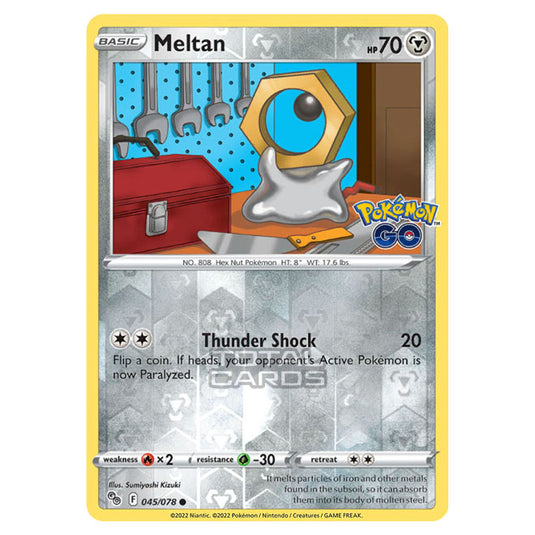 Pokemon - Sword & Shield - Pokemon Go - Meltan - 045/78 - (Reverse Holo)