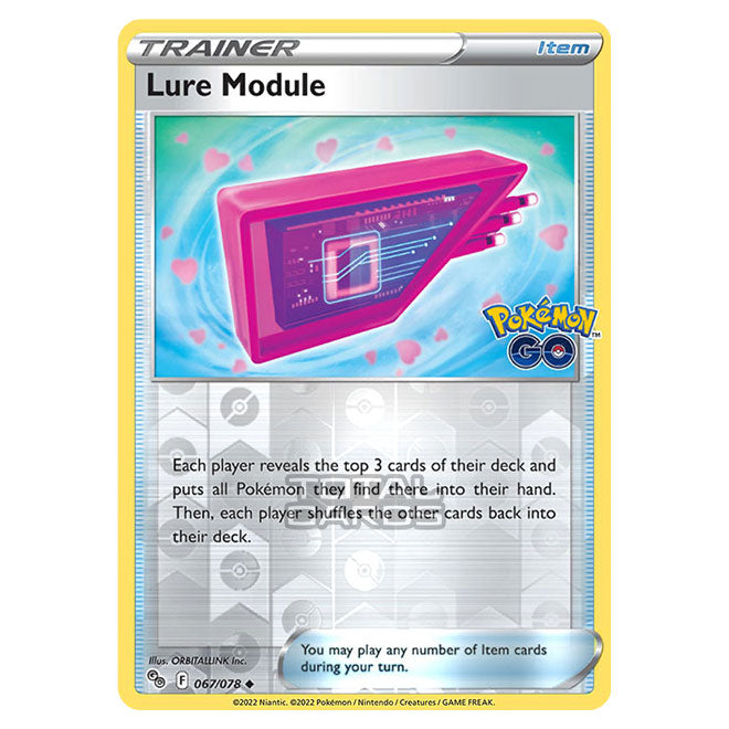 Lure Module Gold Pokemon - Sword & Shield - Pokemon Go - Lure Module - 067/78 - (Revers