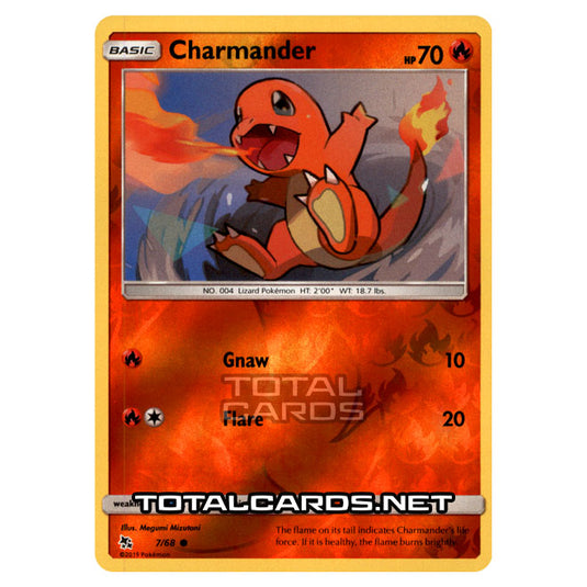 Pokemon - Sun & Moon - Hidden Fates - Charmander - 7/68 - (Reverse Holo)