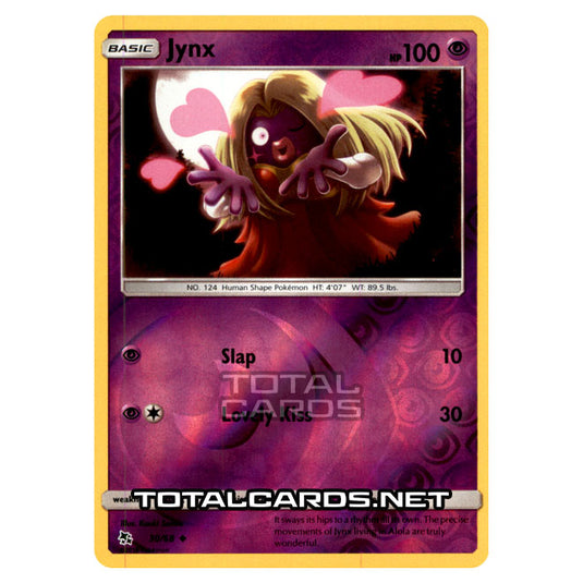 Pokemon - Sun & Moon - Hidden Fates - Jynx - 30/68 - (Reverse Holo)