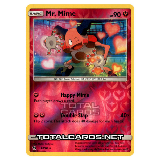 Pokemon - Sun & Moon - Hidden Fates - Mr. Mime - 43/68 - (Reverse Holo)