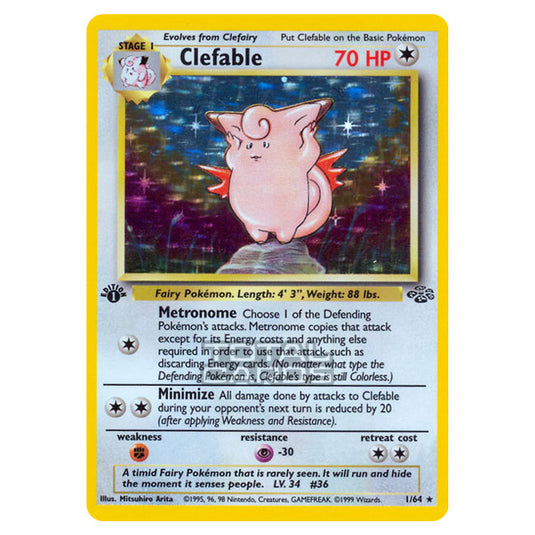 Pokemon - Jungle - Clefable - 1/64