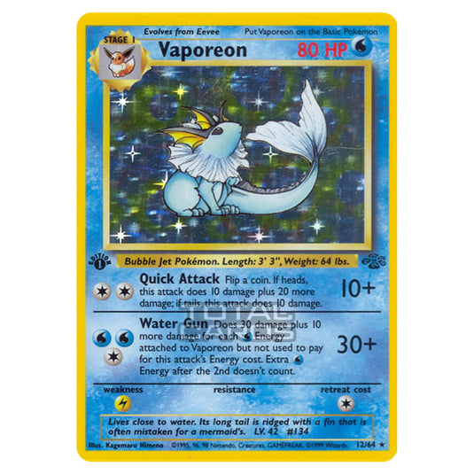 Pokemon - Jungle - Vaporeon - 12/64