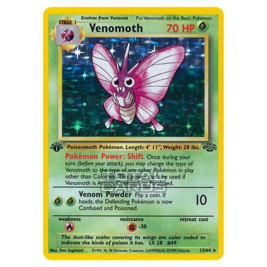 Pokemon - Jungle - Venomoth - 13/64