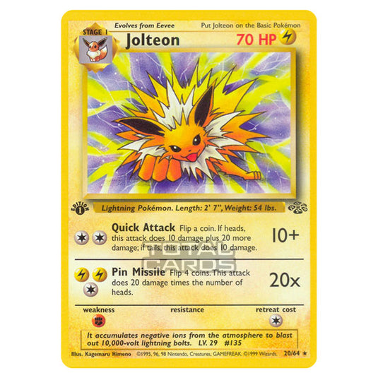 Pokemon - Jungle - Jolteon - 20/64