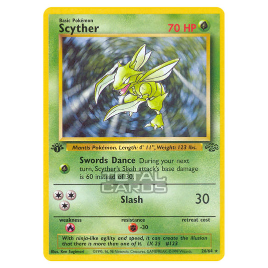 Pokemon - Jungle - Scyther - 26/64