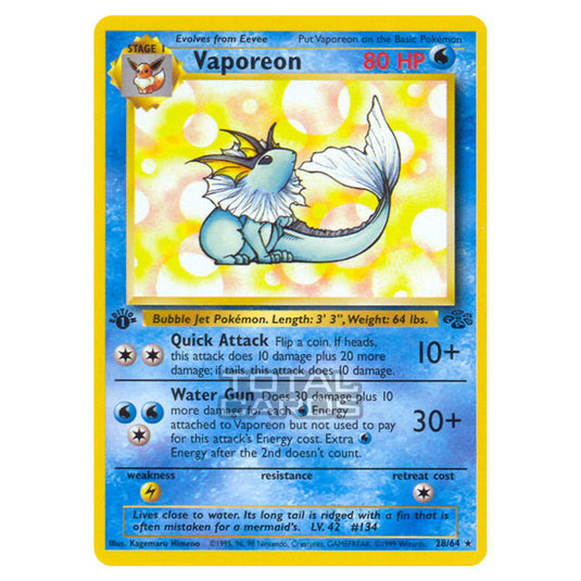 Pokemon - Jungle - Vaporeon - 28/64