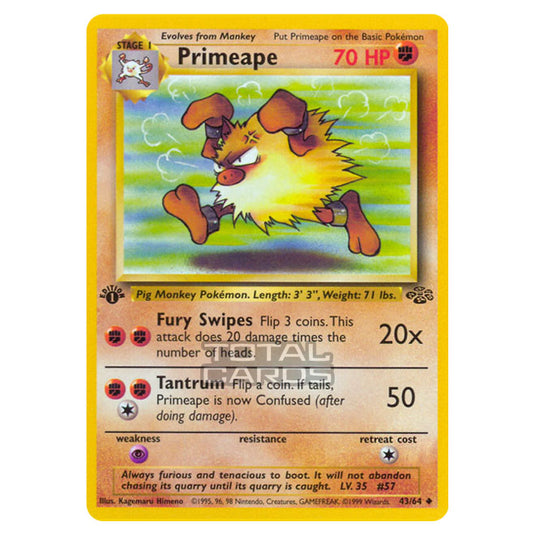 Pokemon - Jungle - Primeape - 43/64