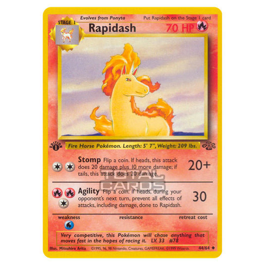 Pokemon - Jungle - Rapidash - 44/64