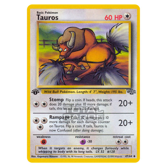 Pokemon - Jungle - Tauros - 47/64