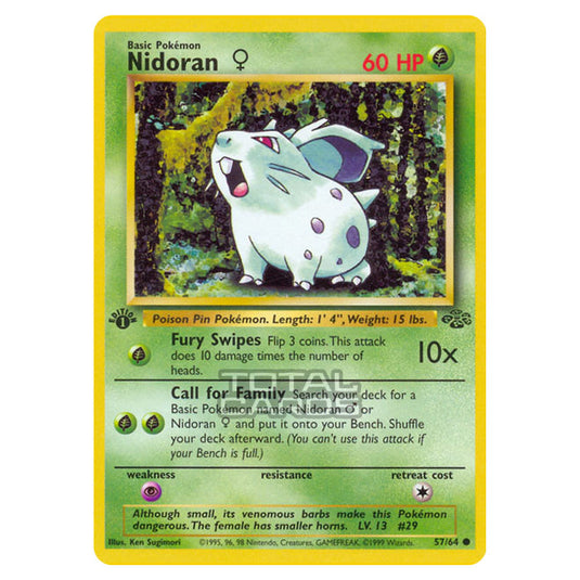 Pokemon - Jungle - Nidoran♀ - 57/64