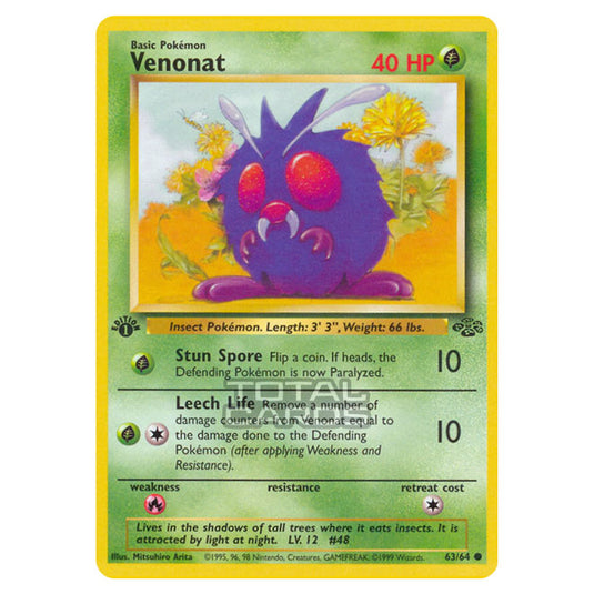 Pokemon - Jungle - Venonat - 63/64