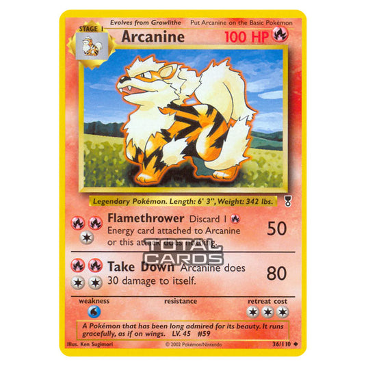 Pokemon - Other - Legendary Collection - Arcanine - 36/110