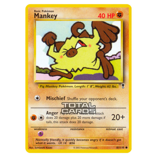 Pokemon - Other - Legendary Collection - Mankey - 81/110