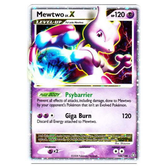 Pokemon - Diamond & Pearl - Legends Awakened - Mewtwo LV.X - 144/146 Pokemon - Diamond & Pearl - Legends Awakened - Mewtwo LV.X - 144/146